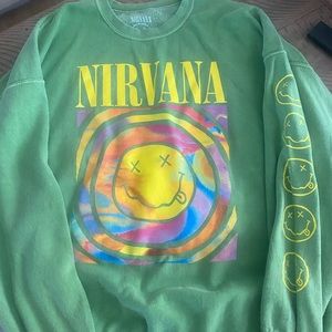Nirvana oversized graphic crew neck